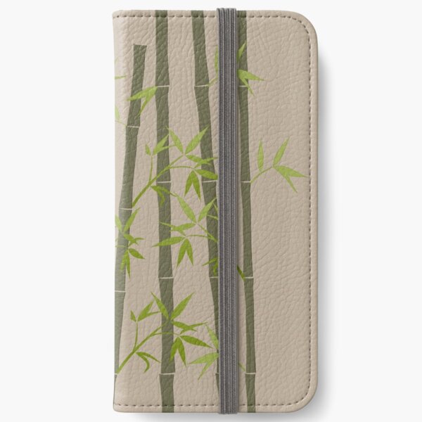 Natural Organic Bamboo Plant iPhone Wallet