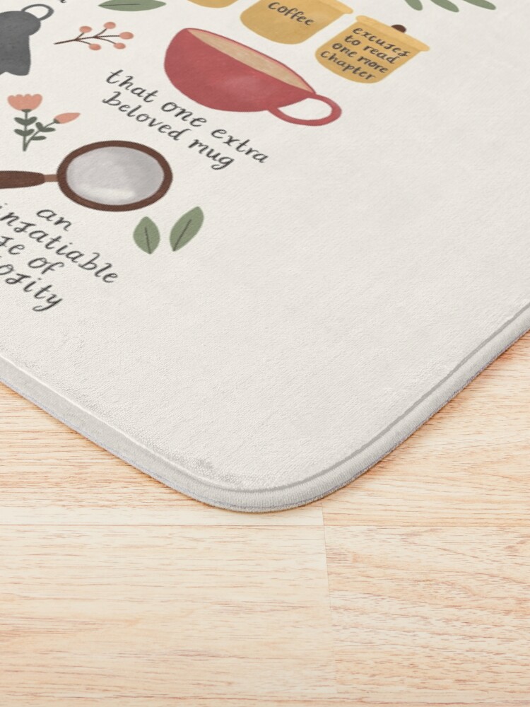 Alternate view of A Bookworm's Belongings Bath Mat