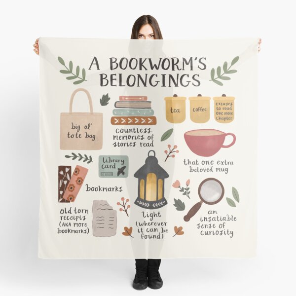 A Bookworm's Belongings Scarf