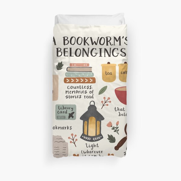 avec une bibliothèque Housse de couette