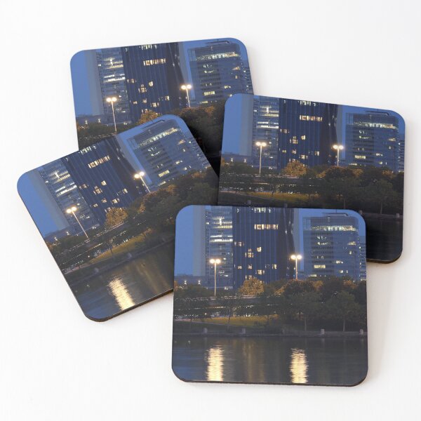 Item preview, Lighthouse at the Danube Island in Vienna twilight designed and sold by goceris.