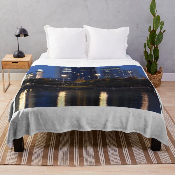 Item preview, Lighthouse at the Danube Island in Vienna twilight designed and sold by goceris.