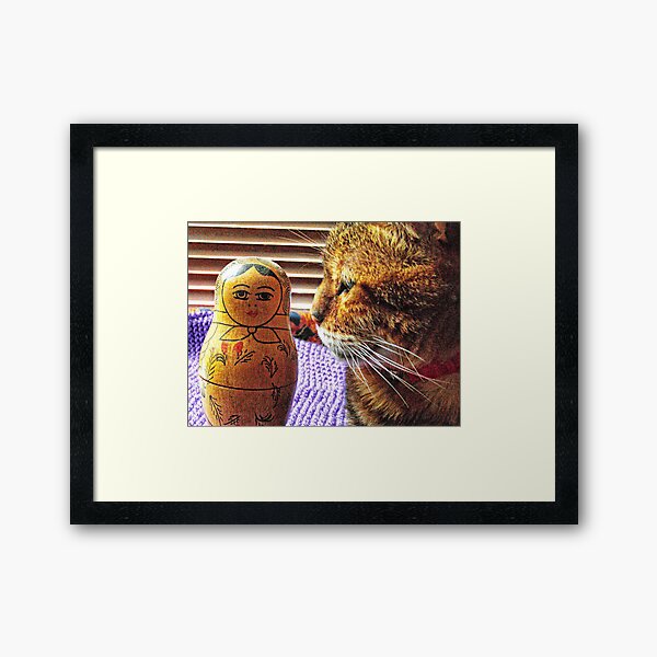 You looking at me ? Framed Art Print