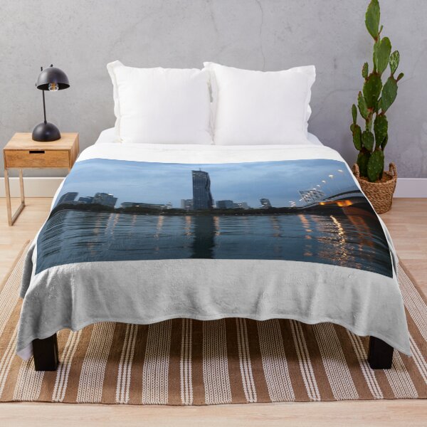 Item preview, Vienna skyline on the Danube river at night designed and sold by goceris.
