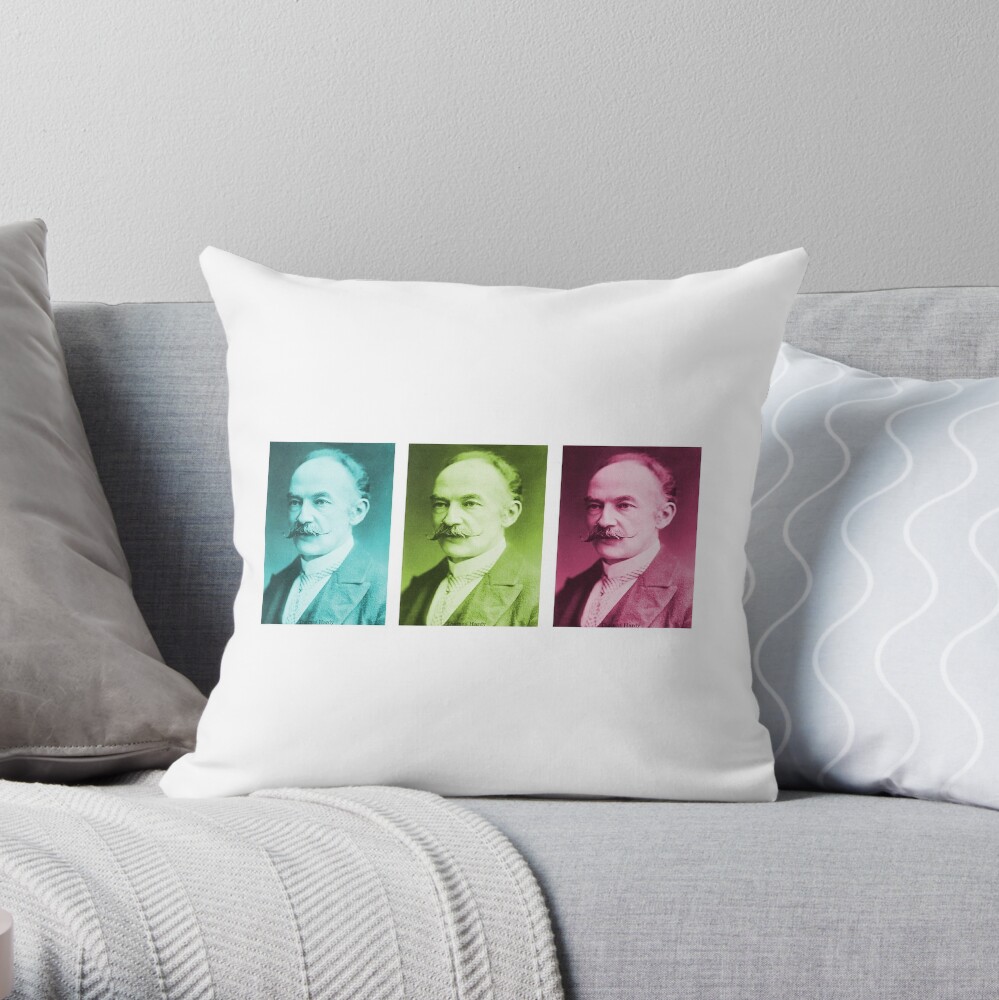 Thomas Hardy, English novelist and poet. Throw Pillow
