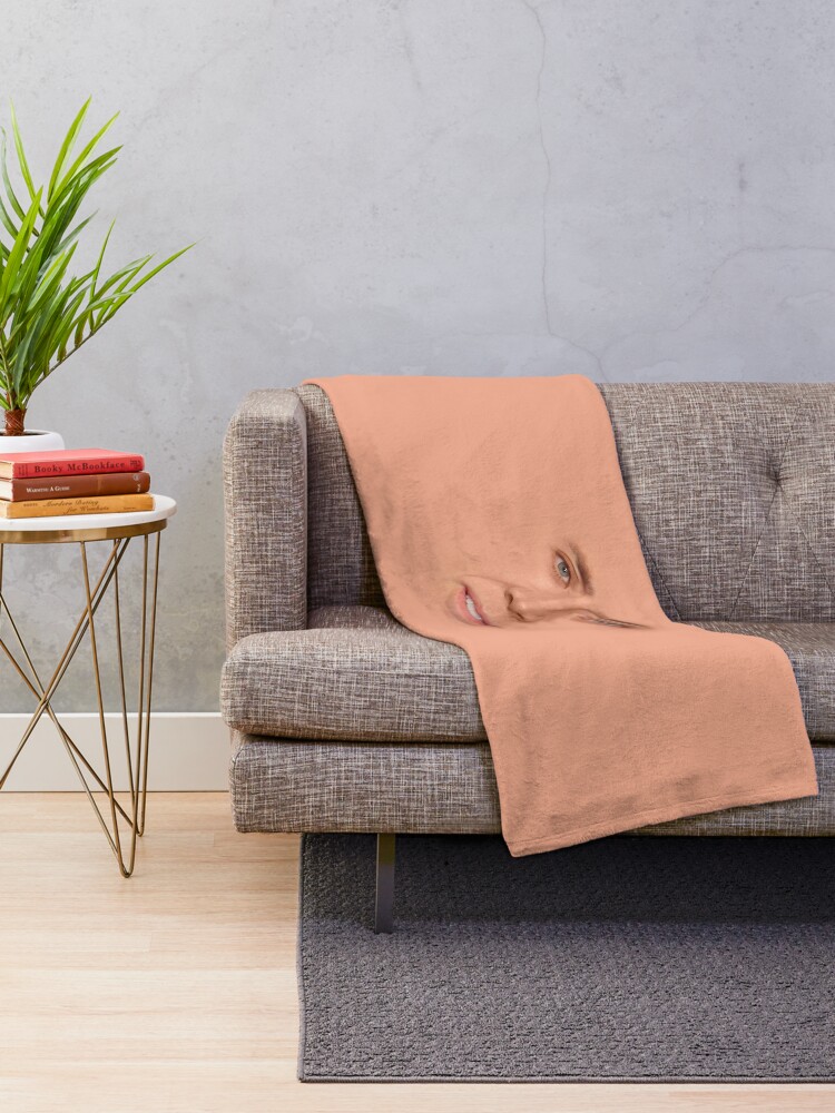 "nicolas cage Face" Throw Blanket for Sale by Grundelboy Redbubble