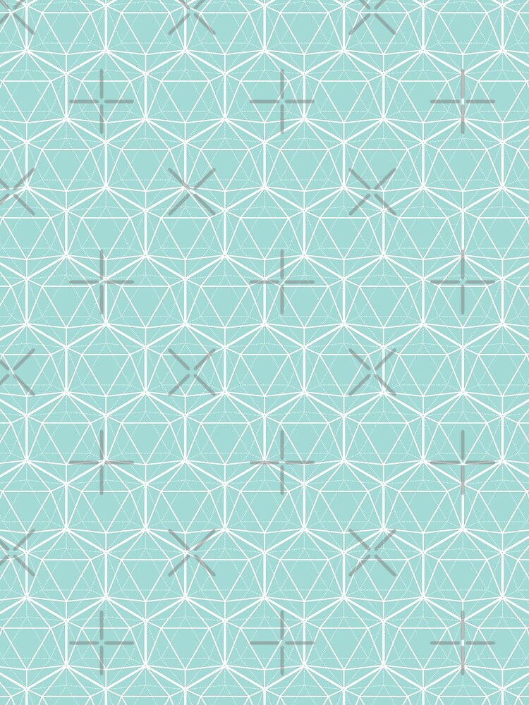 Icosahedron Mint by beththompsonart