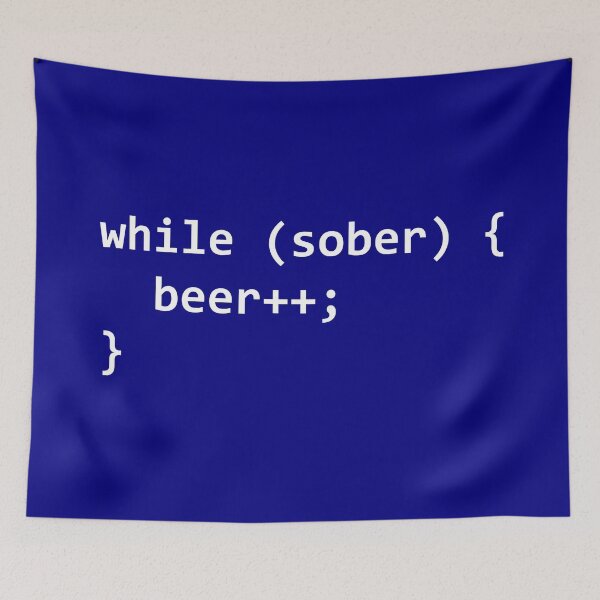 Item preview, While Sober Add Beer (white) designed and sold by Electric Fairy.