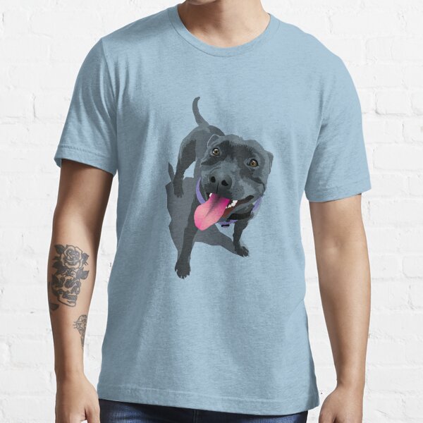 Staffie Dog Aqua Essential T-Shirt