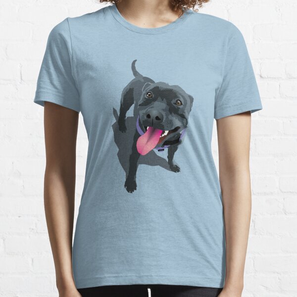 Staffie Dog Aqua Essential T-Shirt