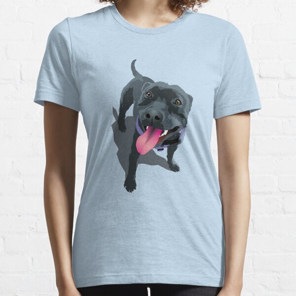 Item preview, Panting Dog Staffie Aqua designed and sold by Bloomin'  Arty Families.