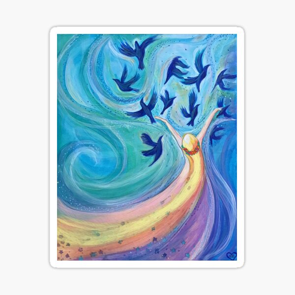 ‘Free as a Bird’ for Art on a Mission Sticker