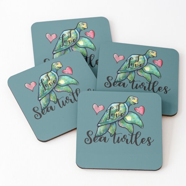 Item preview, I love sea turtles  designed and sold by FrictionMaxxing.