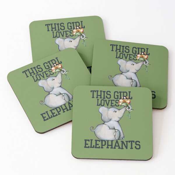 Item preview, This girl loves elephants designed and sold by FrictionMaxxing.