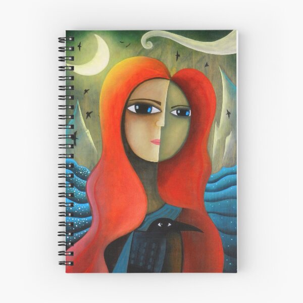 Item preview, Woman with Crow  dk_2019oct26a designed and sold by ArtistDavidKing.