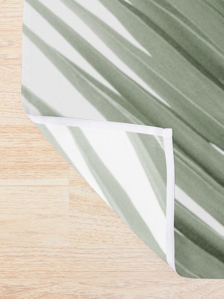 Alternate view of Olive Green Palm Leaves Dream - Cali Summer Vibes #1 #tropical #decor #art Shower Curtain