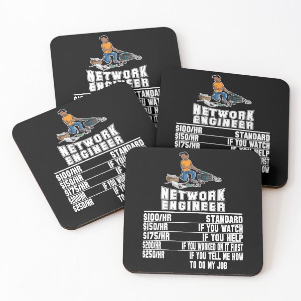 Item preview, Funny Network Engineer IT Hourly Computer Programmer designed and sold by DSWShirts.