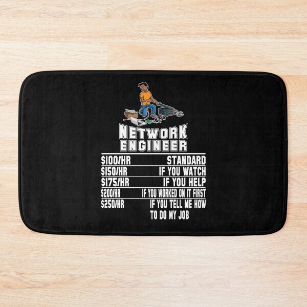 Item preview, Funny Network Engineer IT Hourly Computer Programmer designed and sold by DSWShirts.