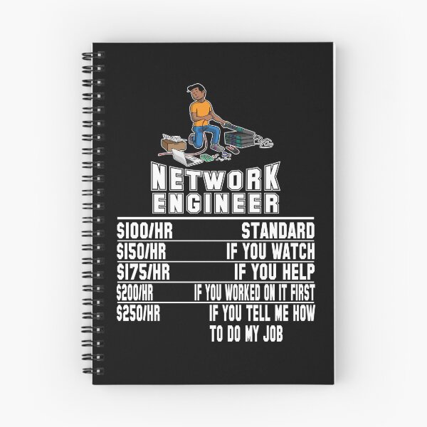 Item preview, Funny Network Engineer IT Hourly Computer Programmer designed and sold by DSWShirts.