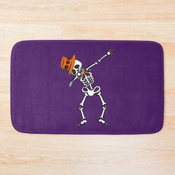 Item preview, Dabbing Skeleton in Orange Hat Funny Dab Dancing Skull Halloween Party Costume  designed and sold by alenaz.