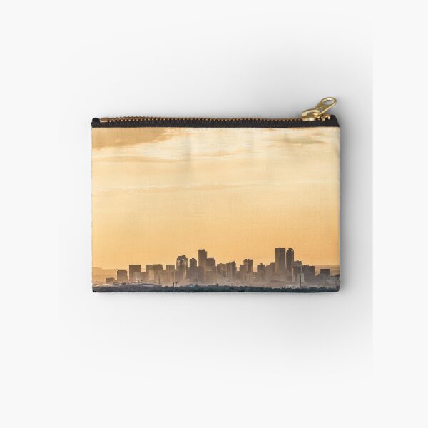 Item preview, Downtown Denver // Vast Orange Yellow Sunset Sky Blue Clouds Skyline designed and sold by catbyrdcolorado.