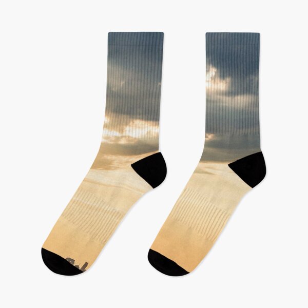 Item preview, Downtown Denver // Vast Orange Yellow Sunset Sky Blue Clouds Skyline designed and sold by catbyrdcolorado.