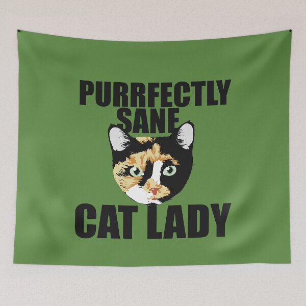 Artikelvorschau, Purrfectly sane cat lady entworfen und verkauft von FrictionMaxxing.