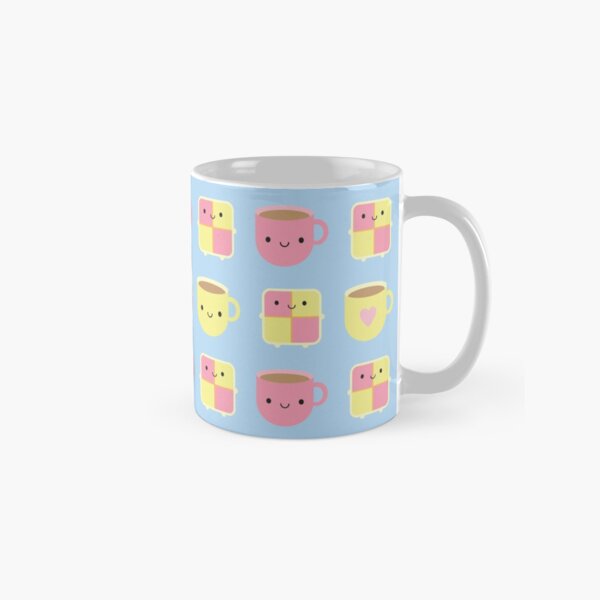 Kawaii Battenberg Cake & Cup of Tea Classic Mug