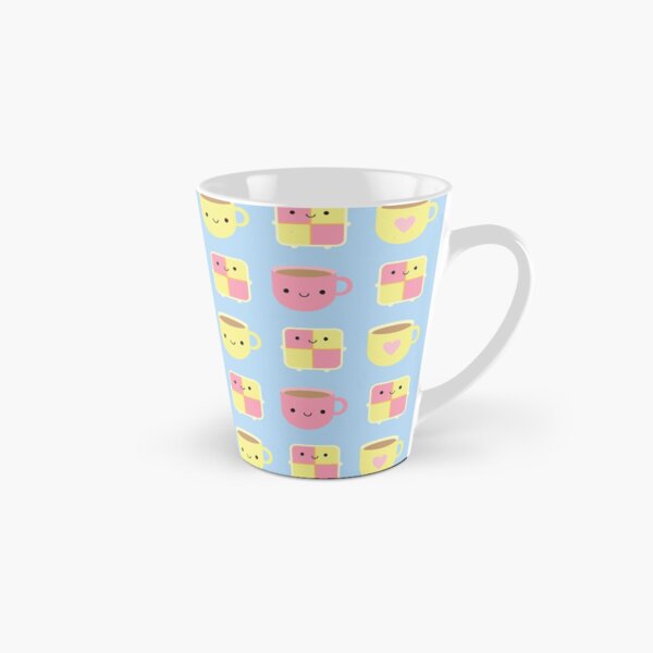 Kawaii Battenberg Cake & Cup of Tea Tall Mug
