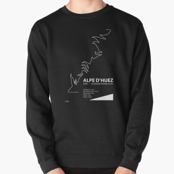 Item preview, Alpe d'Huez, Auvergne-Rhône-Alpes, France Cycling Trail Map Art Print designed and sold by OuterShellUK.