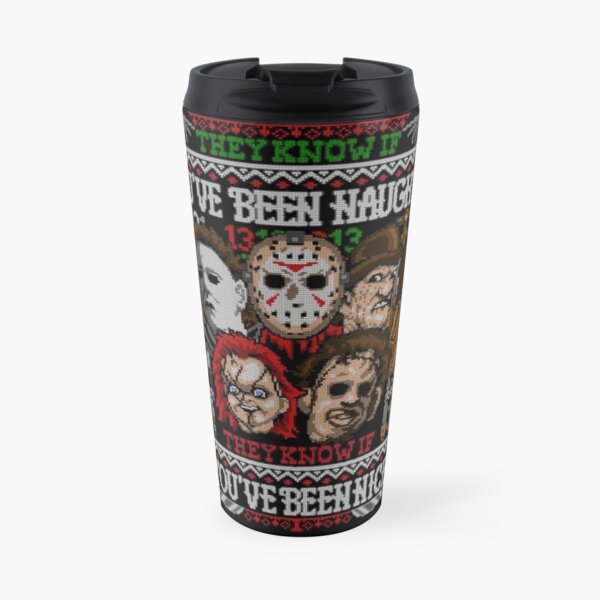 Horror Christmas Sweater 1 Travel Mug