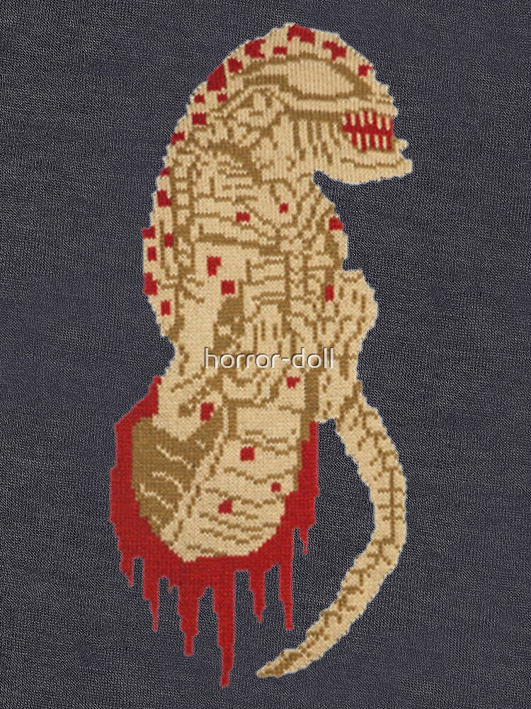 Alien Christmas Sweater by horror-doll