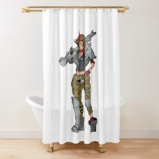 Moze The Gunner Borderlands 3 Shower Curtain