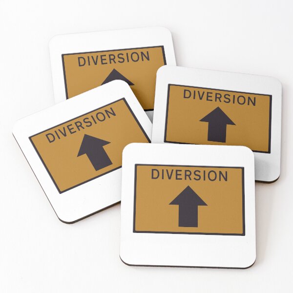 Item preview, Diversion above road sign designed and sold by funkyworm.