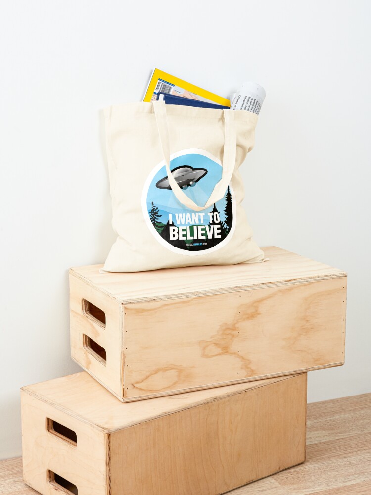 Alternate view of I Want to Believe Tote Bag
