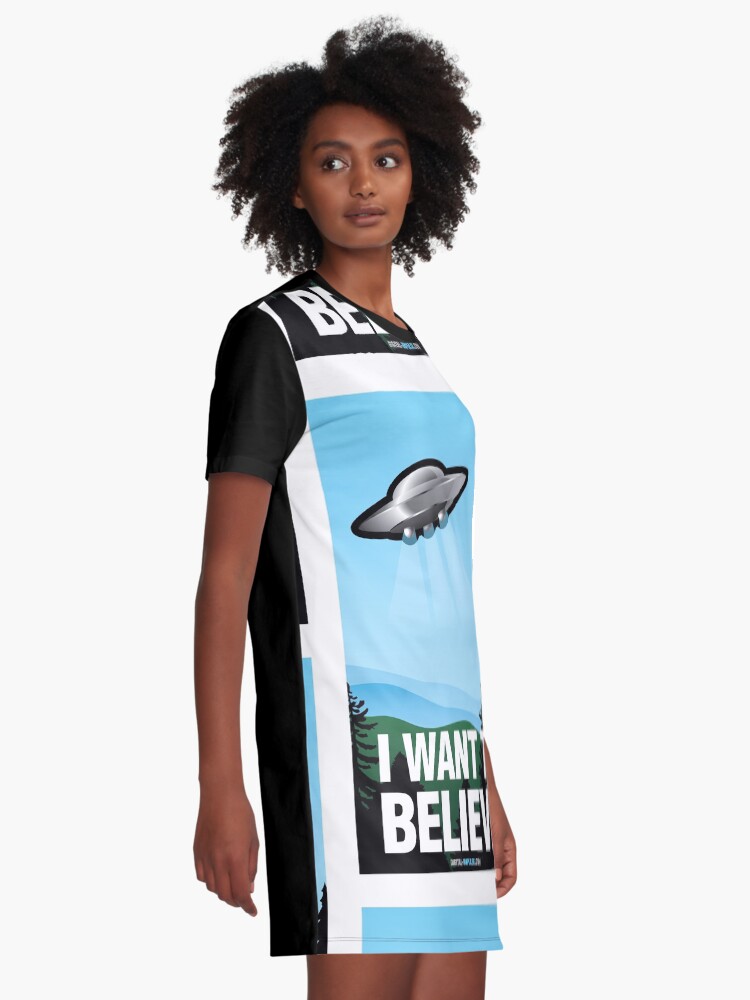 Alternate view of I Want to Believe Graphic T-Shirt Dress