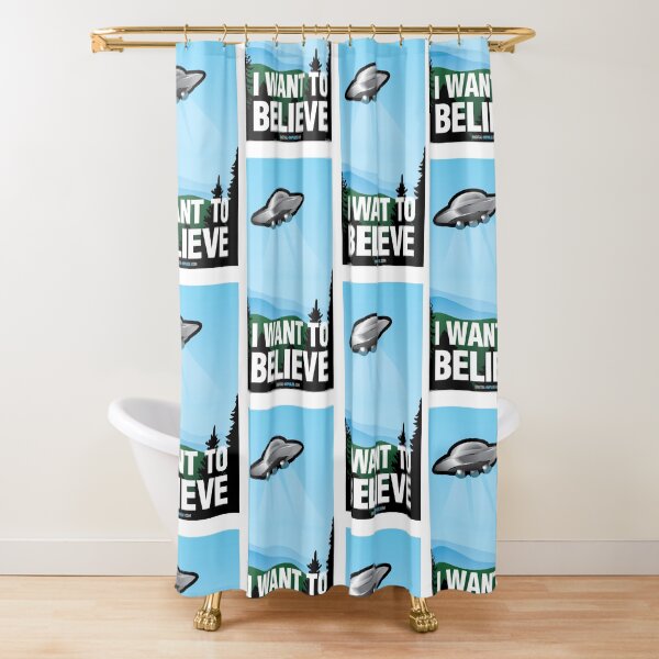 I Want to Believe Shower Curtain