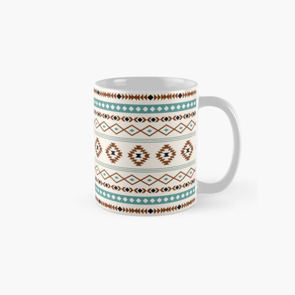 Item preview, Aztec Teal Terracotta Black Cream Mixed Pattern designed and sold by NataliePaskell.