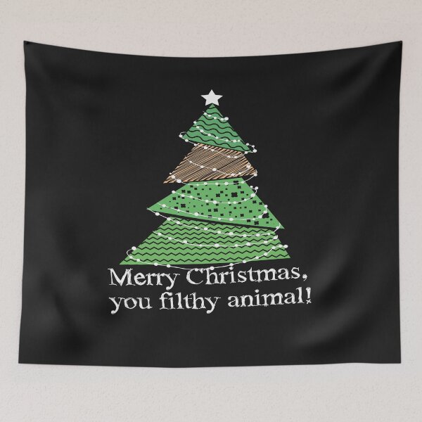 Item preview, Christmas - Merry Christmas you filthy animal! designed and sold by dm4design.