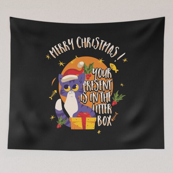 Item preview, Mess - Cat has gift in the litter box! designed and sold by dm4design.