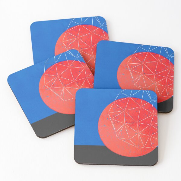Item preview, Geometric Abstract Parametric Design (Conections Red and blue) designed and sold by O Estúdio Gráfico - Mylla Ghdv.