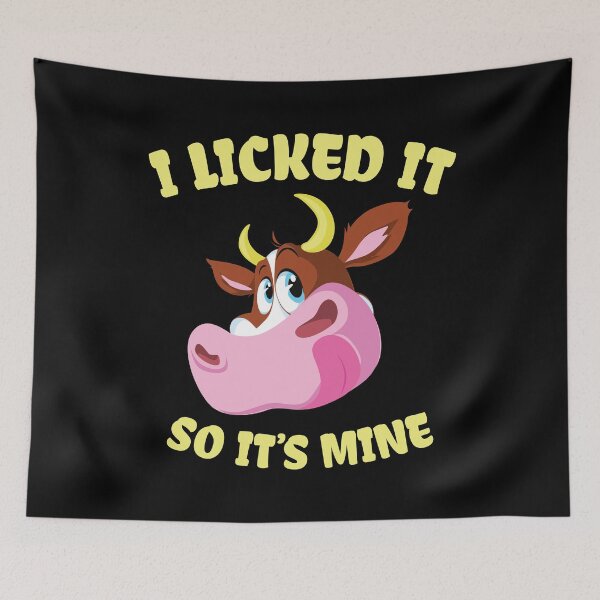Item preview, Cattle Gift - Cow Farmer Gift - I Licked It So It's Mine - Funny Cow Lover designed and sold by kntranhoang.