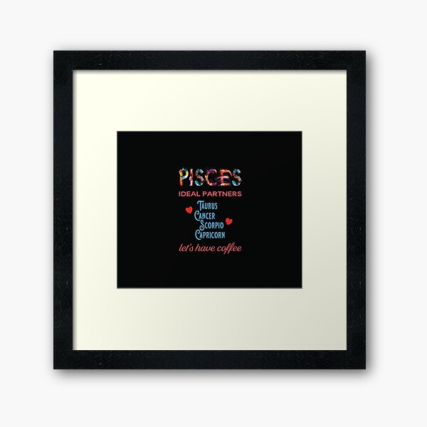Pisces Ideal Partners Framed Art Print