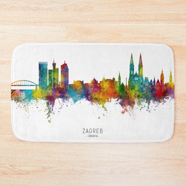 Item preview, Zagreb Croatia Skyline designed and sold by ArtPrints.