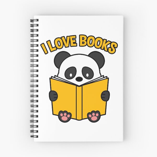 Artikelvorschau, I love books panda entworfen und verkauft von nmdesigns1.