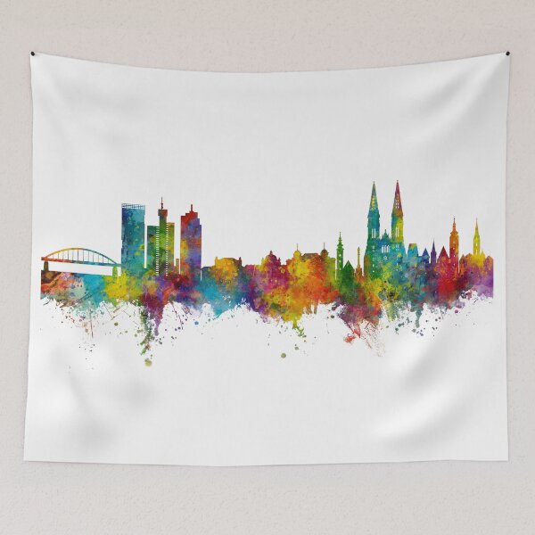 Item preview, Zagreb Croatia Skyline designed and sold by ArtPrints.