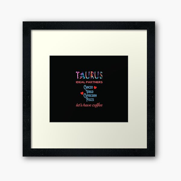 Taurus Ideal Partners Framed Art Print
