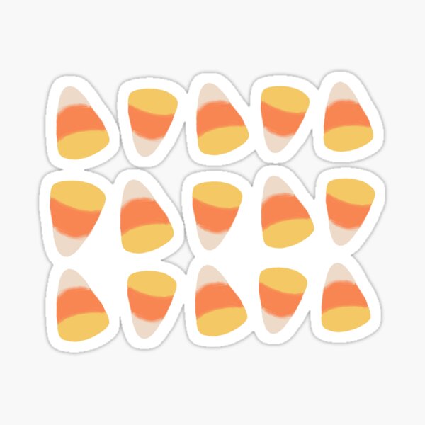 Simple Corn Stickers Redbubble - roblox candy corn horns