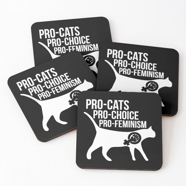Item preview, Pro-cats pro-choice pro-feminism  designed and sold by FrictionMaxxing.