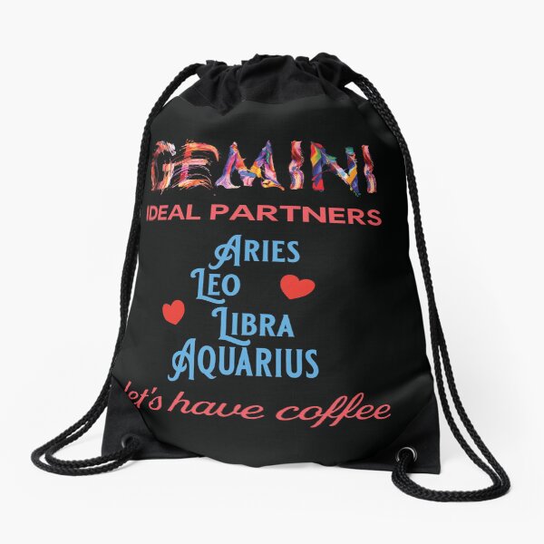Gemini Ideal Partners Drawstring Bag